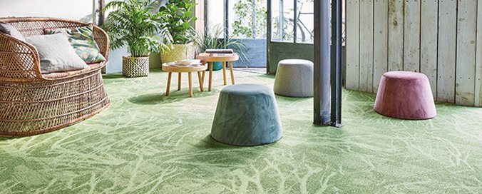 BALSAN - Forest : un seul fil, une infinit de couleurs - Dalle respectueuse de l'environnement dont elle s'inspire