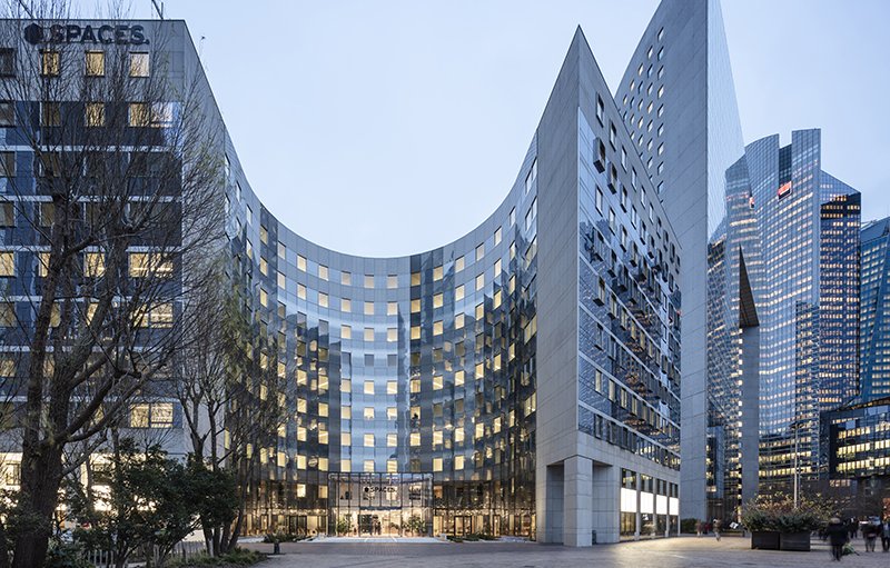 Le projet du mois - Nouvel immeuble de coworking, Le Belvdre,  La Dfense - Restructuration, par l'agence Axel Schoenert architectes, d'un btiment construit en 1997