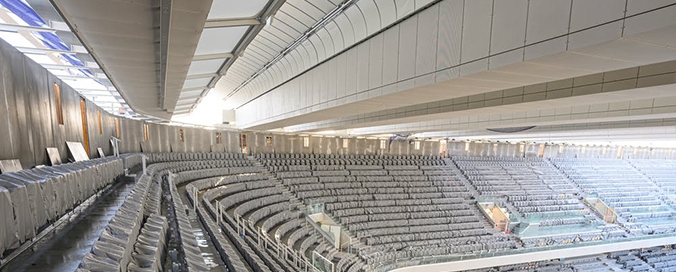 SERGE FERRARI - Un toit rétractable à Roland-Garros - Avec le revêtement translucide et imperméable en Flexlight TX 30