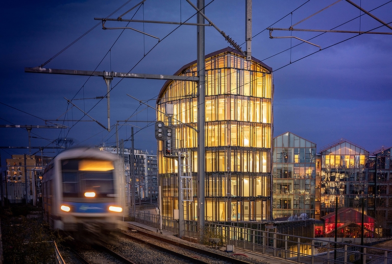 Le projet du mois - Structure mixte bois-bton pour les futurs bureaux de l'Urssaf, Paris 19 - Au coeur du parc tertiaire du Pont de Flandre, un projet sign par l'architecte Anne Carcelen