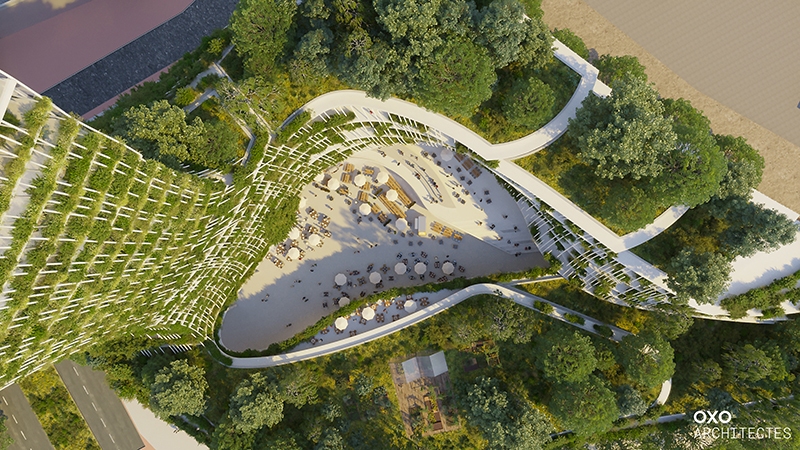 Le projet du mois - L'Arbre de vie à Créteil par OXO Architectes - Le projet audacieux d'une tour foisonnante de végétation