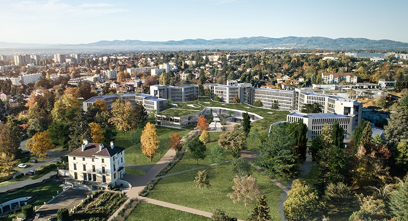 Le projet du mois - TERRALUMIA à Champagne-au-Mont-d'Or (69) - Ré-architecture du siège du Crédit Agricole Centre-Est : Un projet sociétal plus qu'un projet immobilier