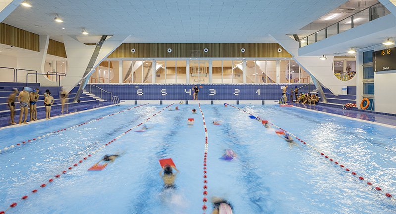 Le projet du mois - Immersion - Réhabilitation de la piscine, de la fosse de plongée et du gymnase de Charenton-le-Pont