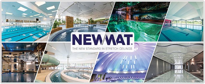 NEWMAT - Les plafonds tendus NEWMAT - Des installations parfaitement adaptées aux milieux humides !