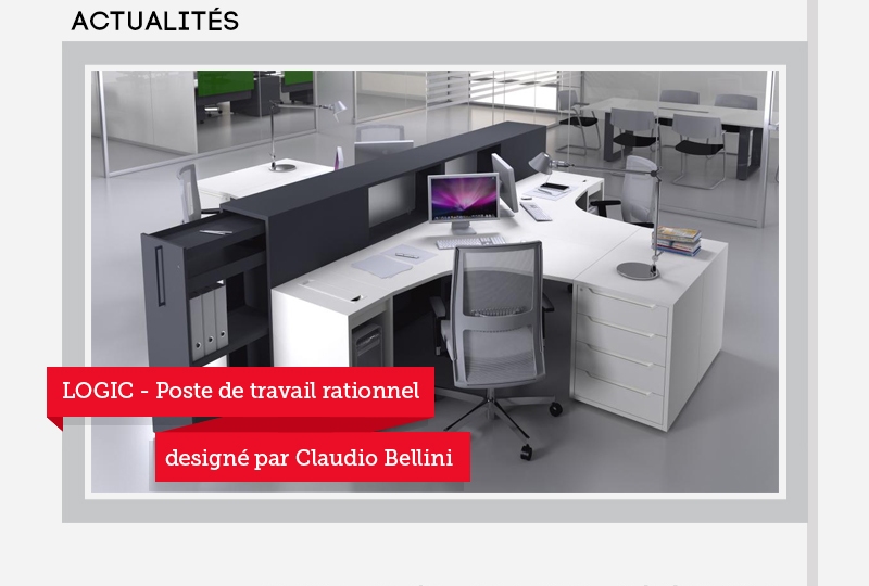 LOGIC - Poste de travail rationnel design par Claudio Bellini