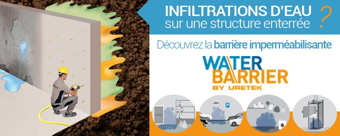 URETEK - Water Barrier® - Imperméabilisation de structures enterrées
