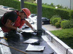 Réalisation d’étanchéité de terrasse sur le plancher