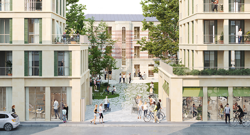 [ Un ensemble mixte en structure bois et pierre au cœur de Pantin ]