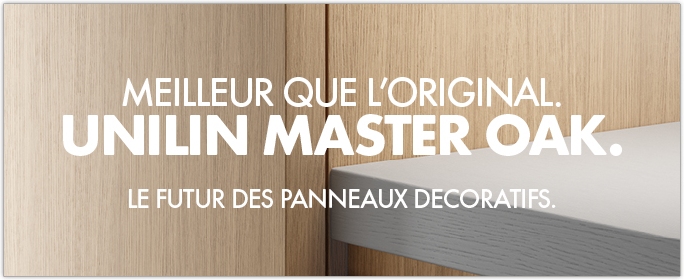 UNILIN - UNILIN Master Oak - Nouvelle gnration de matriau pour panneaux combinant l'aspect et le toucher du chne naturel